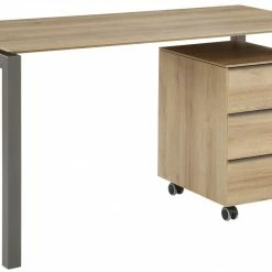 Rollcontainer - Riviera Eiche-anthrazit - 39,8 cm breit -Günstiges Büro Geschäft 9002685400 03 1600Wx1600H