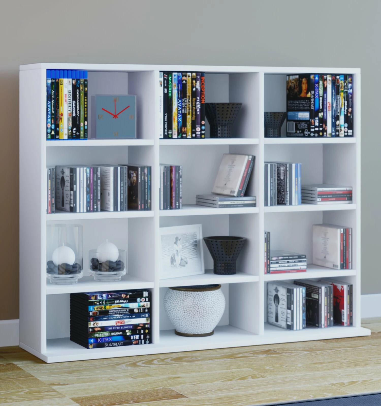 Regal MEGOSA MINI - weiß - 102 cm breit 4 Regal MEGOSA MINI - weiß - 102 cm breit – Bild 2