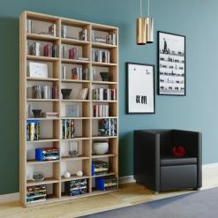 Regal MEGOSA MAXI - Sonoma Eiche - 182 cm hoch -Günstiges Büro Geschäft 9002747100 02 1600Wx1600H