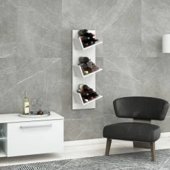 Weinregal VINOSI - weiß - Holz -Günstiges Büro Geschäft 9002765000 02 1600Wx1600H