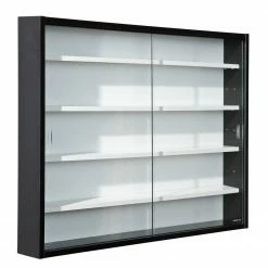 Vitrine COLLECTY NOIR - schwarz-weiß - 80 cm