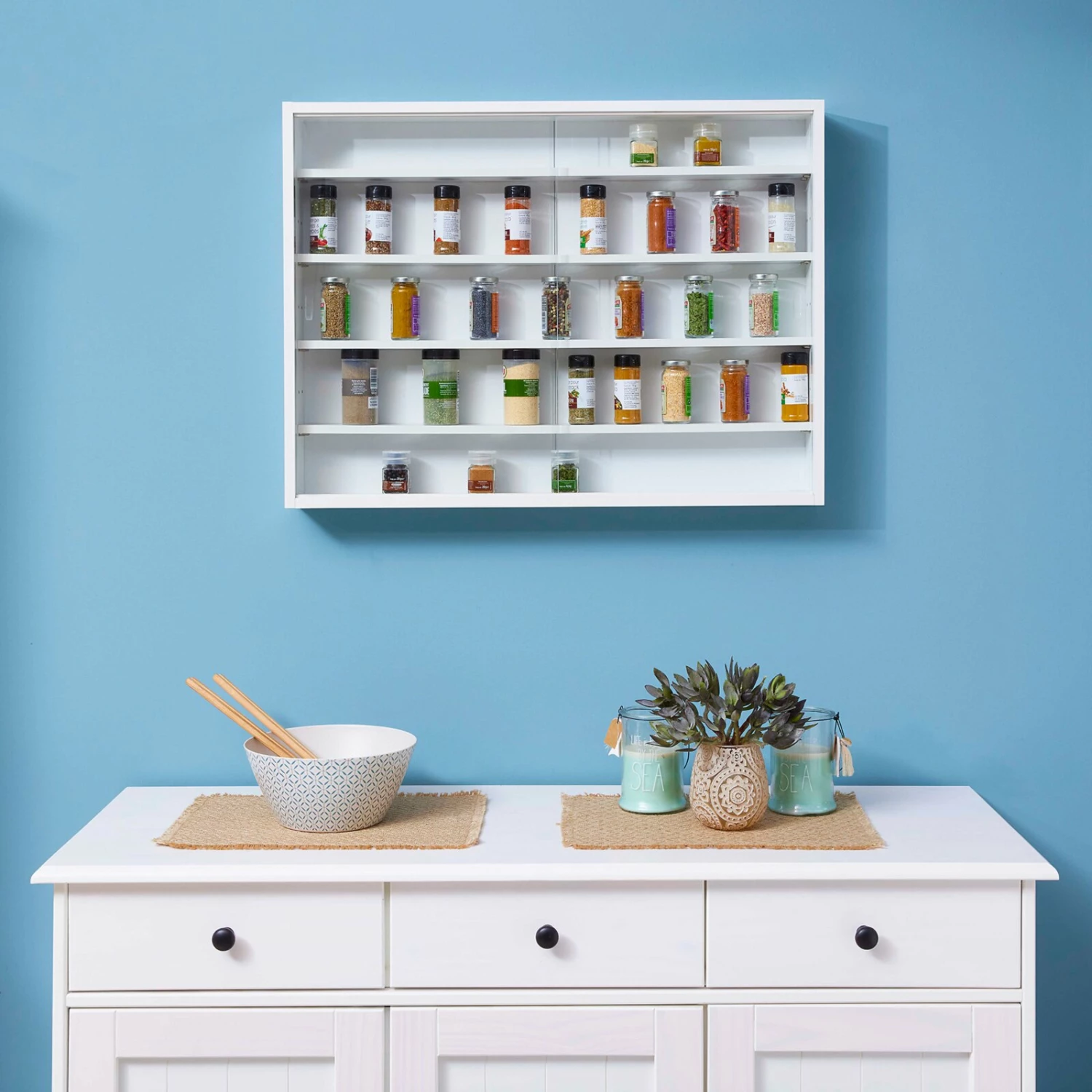 Vitrine COMPILATI - weiß - 80 cm 4 Vitrine COMPILATI - weiß - 80 cm – Bild 2