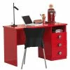 Schreibtisch MONZA - rot - 120 cm -Günstiges Büro Geschäft 9002853800 1600Wx1600H