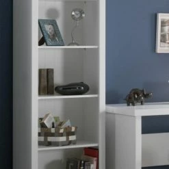 Regal ROBIN - weiß - 5 Fächer -Günstiges Büro Geschäft 9002856600 02 1600Wx1600H