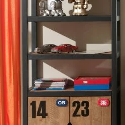 Regal ALEX - teilmassiv - 3 Böden -Günstiges Büro Geschäft 9002858100 02 1600Wx1600H