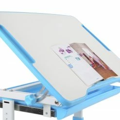 Kinderschreibtisch COMFORTLINE - blau - mit Stuhl -Günstiges Büro Geschäft 9002866900 04 1600Wx1600H