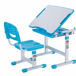 Kinderschreibtisch COMFORTLINE - blau - mit Stuhl