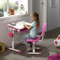 Kinderschreibtisch COMFORTLINE - rosa - mit Stuhl -Günstiges Büro Geschäft 9002867000 03 1600Wx1600H