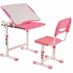 Kinderschreibtisch COMFORTLINE - rosa - mit Stuhl