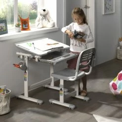 Kinderschreibtisch COMFORTLINE - grau - mit Stuhl 8 Kinderschreibtisch COMFORTLINE - grau - mit Stuhl -Günstiges Büro Geschäft 9002867100 03 1600Wx1600H