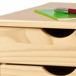 Rollcontainer NILS - natur - Kiefer massiv - 35 cm -Günstiges Büro Geschäft 9002935000 03 1600Wx1600H