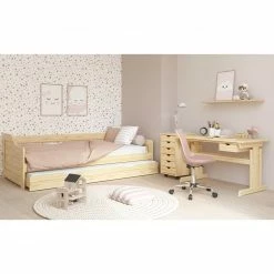 Rollcontainer NILS - natur - Kiefer massiv - 35 cm -Günstiges Büro Geschäft 9002935000 05 1600Wx1600H