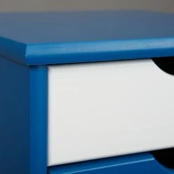 Rollcontainer BEPPO - blau-weiß - 6 Schubladen - 36 cm breit -Günstiges Büro Geschäft 9002935800 03 1600Wx1600H