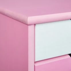 Rollcontainer PIERRE - weiß-pink - 6 Schubladen - 36 cm breit -Günstiges Büro Geschäft 9002946800 03 1600Wx1600H