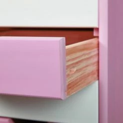 Rollcontainer PIERRE - weiß-pink - 6 Schubladen - 36 cm breit -Günstiges Büro Geschäft 9002946800 04 1600Wx1600H