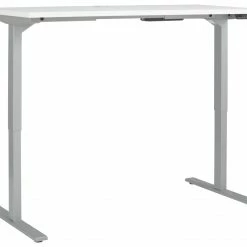 Schreibtisch EDJUST - weiß matt - höhenverstellbar - 155x73 cm -Günstiges Büro Geschäft 9003260000 03 1600Wx1600H