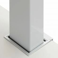 Schreibtisch EDJUST - platingrau - höhenverstellbar - 175x80 cm -Günstiges Büro Geschäft 9003260500 05 1600Wx1600H
