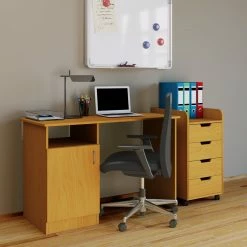 Computertisch DESAS - Buche - 115 cm -Günstiges Büro Geschäft 9003415700 03 1600Wx1600H