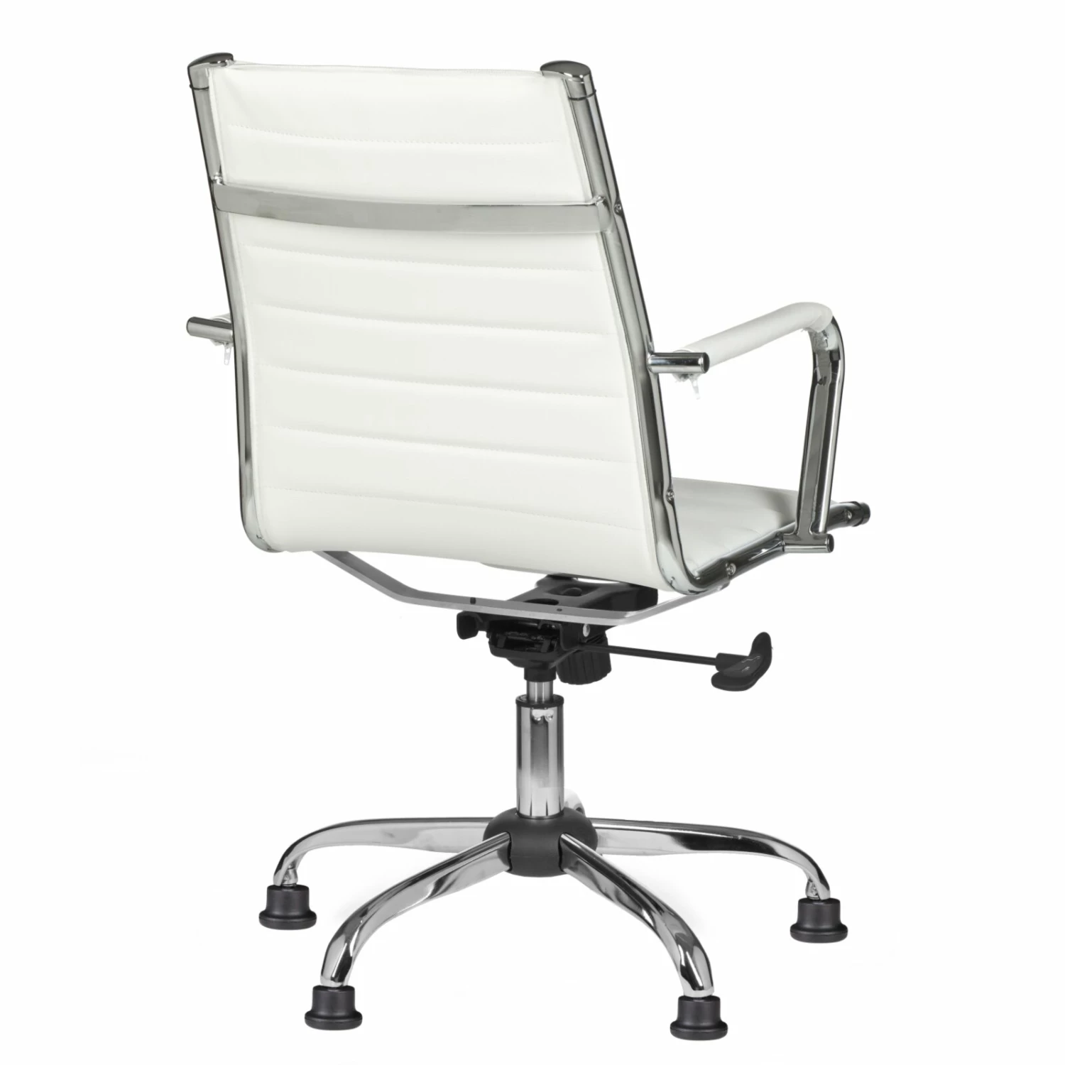 Bürostuhl - weiß - Lederoptik 6 Bürostuhl - weiß - Lederoptik – Bild 4