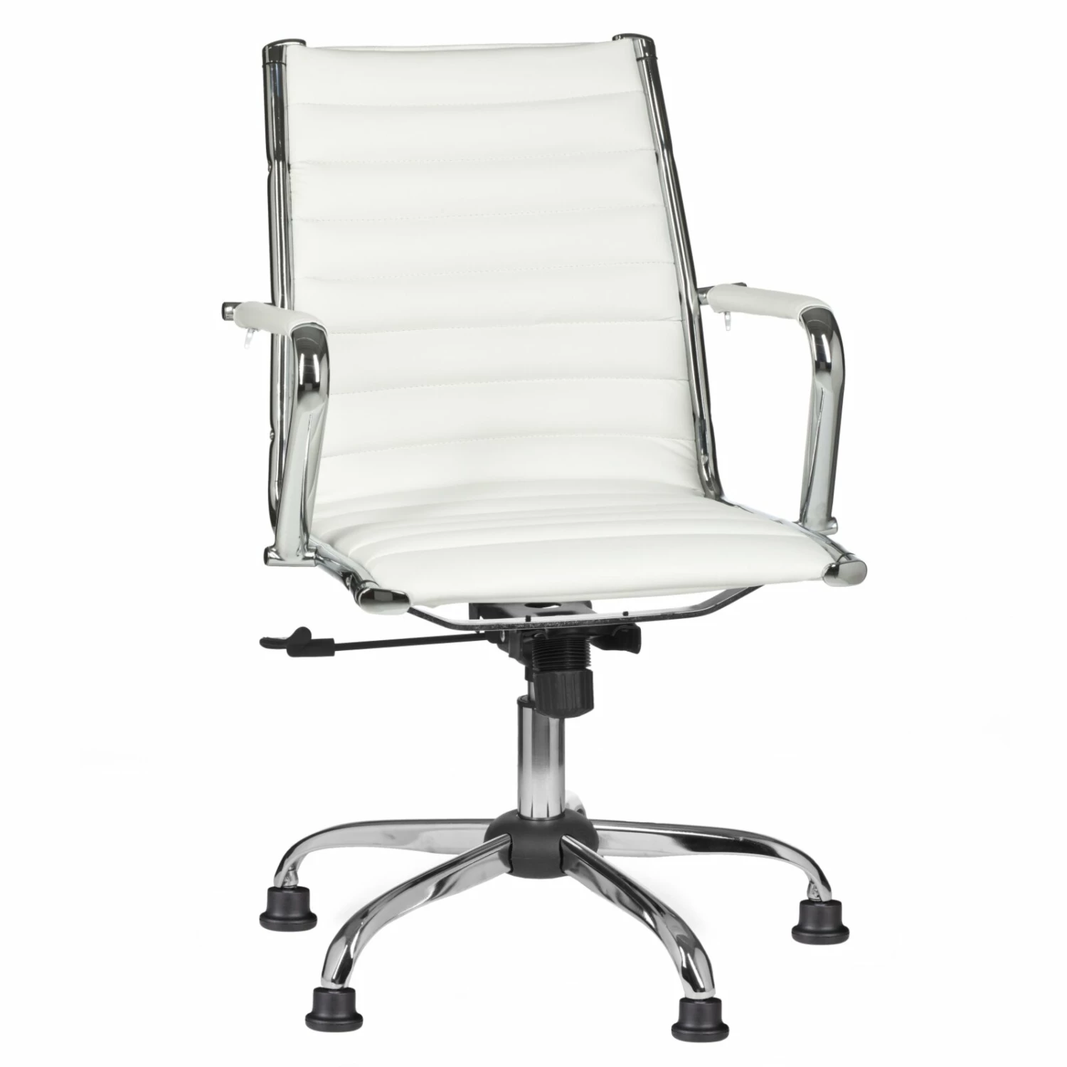 Bürostuhl - weiß - Lederoptik 3 Bürostuhl - weiß - Lederoptik