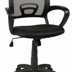 Drehstuhl - schwarz - Netzstoff - höhenverstellbar