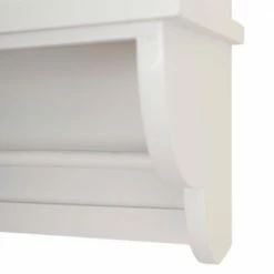 Wandablage CHARLES - weiß - mit Glastüren -Günstiges Büro Geschäft 9003975200 03 1600Wx1600H