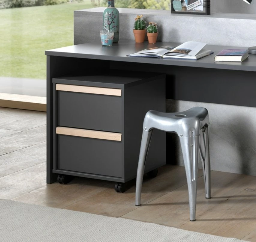 Rollcontainer LONDON - anthrazit - 48 cm breit 5 Rollcontainer LONDON - anthrazit - 48 cm breit – Bild 3