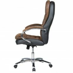 Chefsessel - schwarz-braun - Vintage-Microfaser -Günstiges Büro Geschäft 9004095600 03 1600Wx1600H