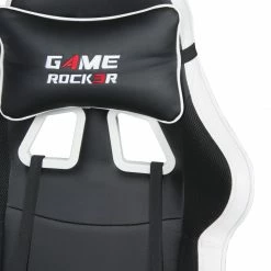 Gaming-Stuhl - schwarz-weiß - höhenverstellbar -Günstiges Büro Geschäft 9004220900 03 1600Wx1600H