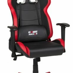 Gaming-Stuhl - schwarz-rot - höhenverstellbar