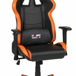 Gaming-Stuhl - schwarz-orange -höhenverstellbar