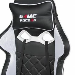 Gaming-Stuhl - schwarz-weiß - höhenverstellbar -Günstiges Büro Geschäft 9004221200 03 1600Wx1600H