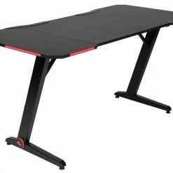 Gamertisch GAME-ROCKER GT-45 - schwarz - LED-Beleuchtung -Günstiges Büro Geschäft 9004222800 04 1600Wx1600H