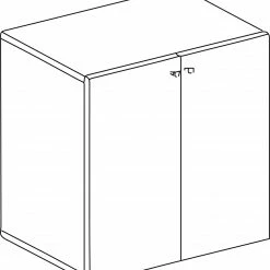 Büroschrank LONA 2 - weiß - 70 cm breit -Günstiges Büro Geschäft 9004235600 03 1600Wx1600H