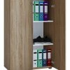 Büroschrank LONA 3-FACH - Sonoma Eiche - mit Drehtüren -Günstiges Büro Geschäft 9004236200 1600Wx1600H