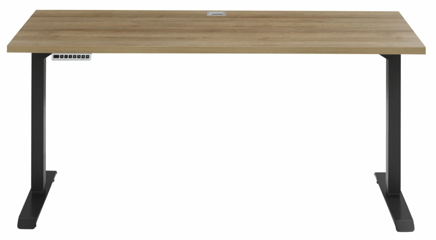 Schreibtisch EDJUST - Riviera Eiche-anthrazit - höhenverstellbar - 155x73 cm 5 Schreibtisch EDJUST - Riviera Eiche-anthrazit - höhenverstellbar - 155x73 cm – Bild 3