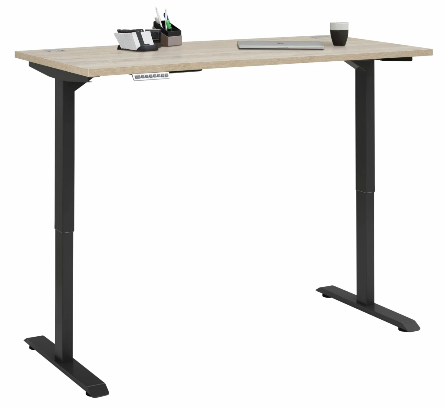 Schreibtisch EDJUST - Sonoma Eiche-anthrazit - höhenverstellbar - 175x80 cm 5 Schreibtisch EDJUST - Sonoma Eiche-anthrazit - höhenverstellbar - 175x80 cm – Bild 3