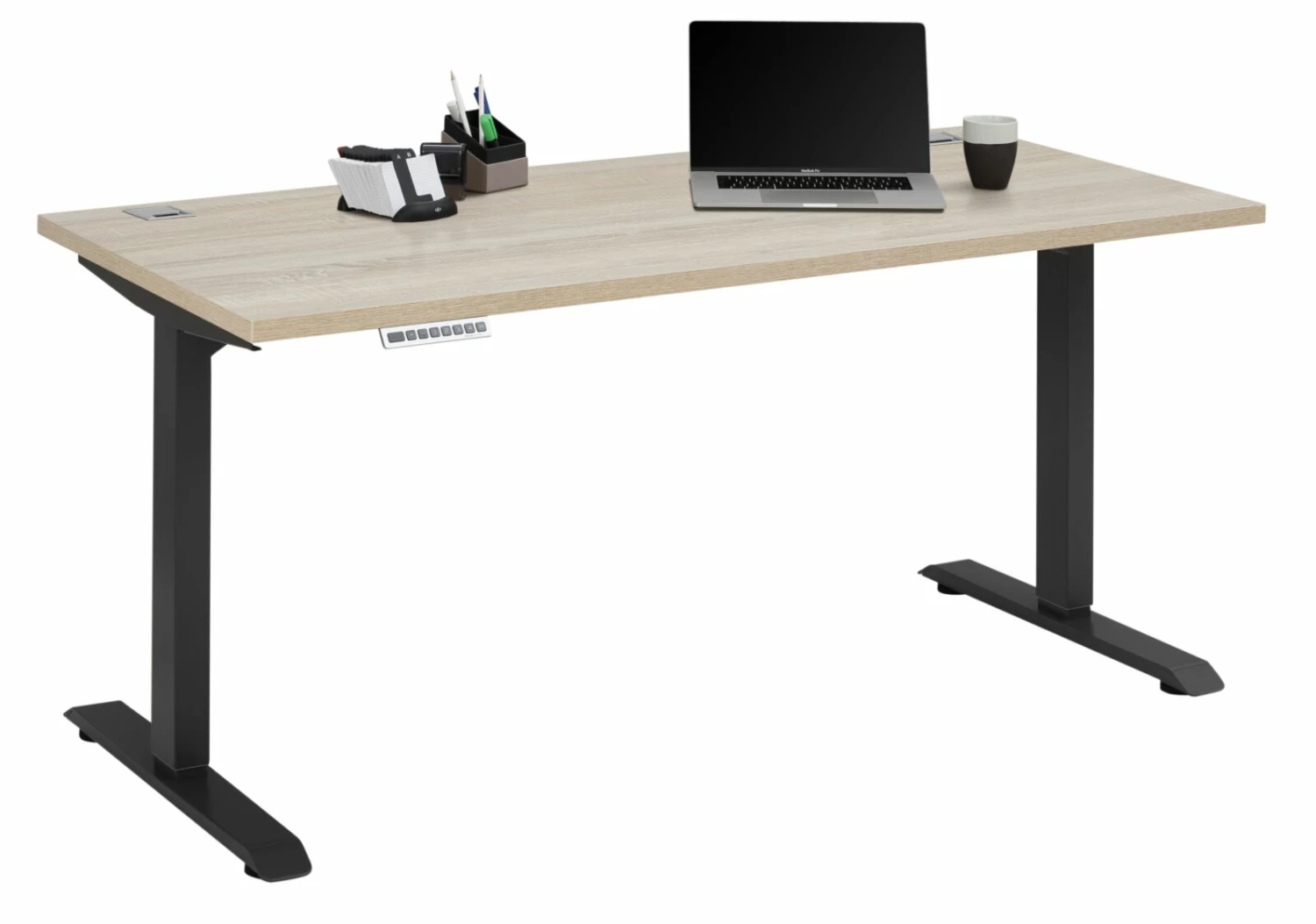 Schreibtisch EDJUST - Sonoma Eiche-anthrazit - höhenverstellbar - 175x80 cm 3 Schreibtisch EDJUST - Sonoma Eiche-anthrazit - höhenverstellbar - 175x80 cm