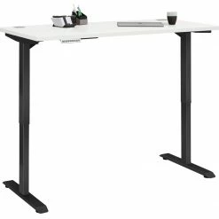 Schreibtisch EDJUST - weiß matt-anthrazit - höhenverstellbar - 175x80 cm -Günstiges Büro Geschäft 9004813000 03 1600Wx1600H