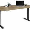 Schreibtisch EDJUST - Riviera Eiche-anthrazit - höhenverstellbar - 175x80 cm