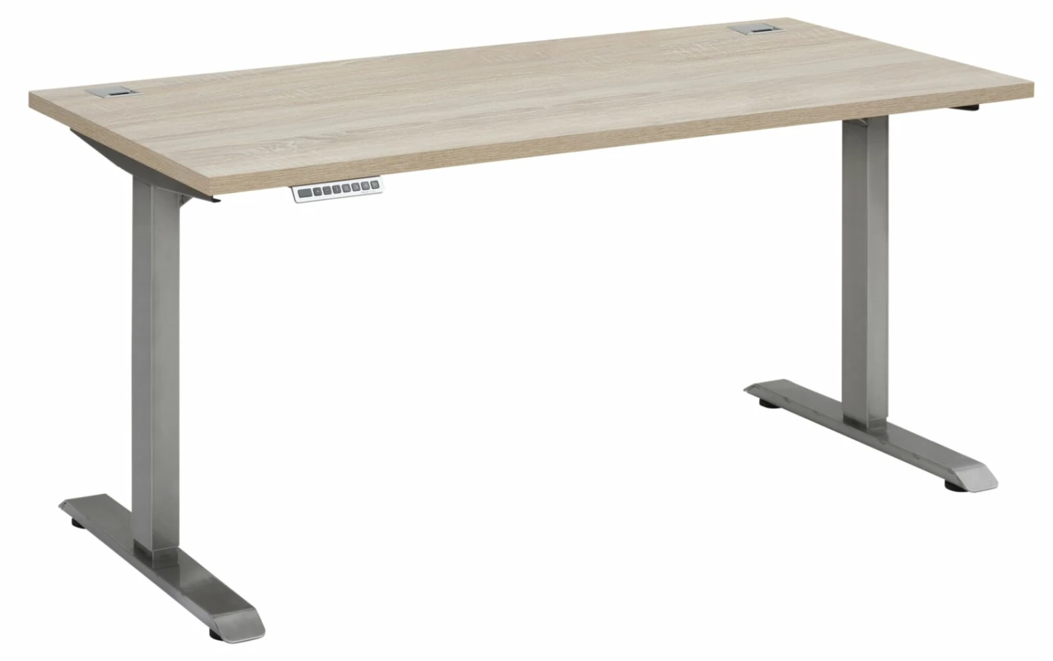 Schreibtisch EDJUST - weiß matt-Roheisen - höhenverstellbar - 175x80 cm 4 Schreibtisch EDJUST - weiß matt-Roheisen - höhenverstellbar - 175x80 cm – Bild 2