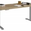 Schreibtisch EDJUST - Riviera Eiche-platingrau - höhenverstellbar - 150x80 cm -Günstiges Büro Geschäft 9004814000 1600Wx1600H