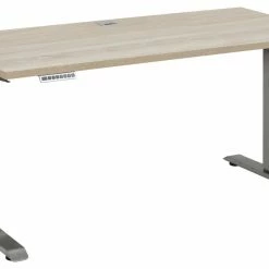 Schreibtisch EDJUST - Sonoma Eiche-Roheisen - höhenverstellbar - 150x80 cm -Günstiges Büro Geschäft 9004814500 02 1600Wx1600H