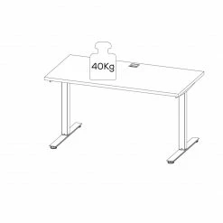 Schreibtisch EDJUST - platingrau-Roheisen - höhenverstellbar - 150x80 cm 9 Schreibtisch EDJUST - platingrau-Roheisen - höhenverstellbar - 150x80 cm -Günstiges Büro Geschäft 9004814700 04 1600Wx1600H