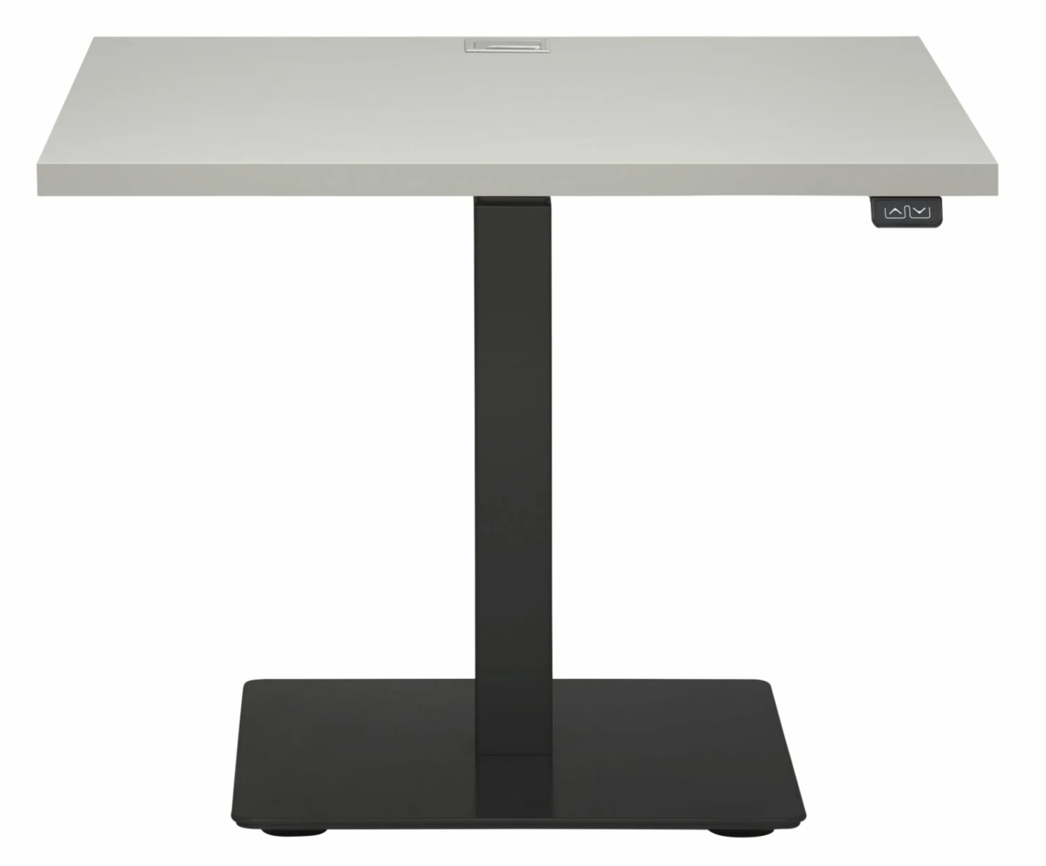 Schreibtisch EDJUST - platingrau-anthrazit - höhenverstellbar - 80x80 cm 4 Schreibtisch EDJUST - platingrau-anthrazit - höhenverstellbar - 80x80 cm – Bild 2