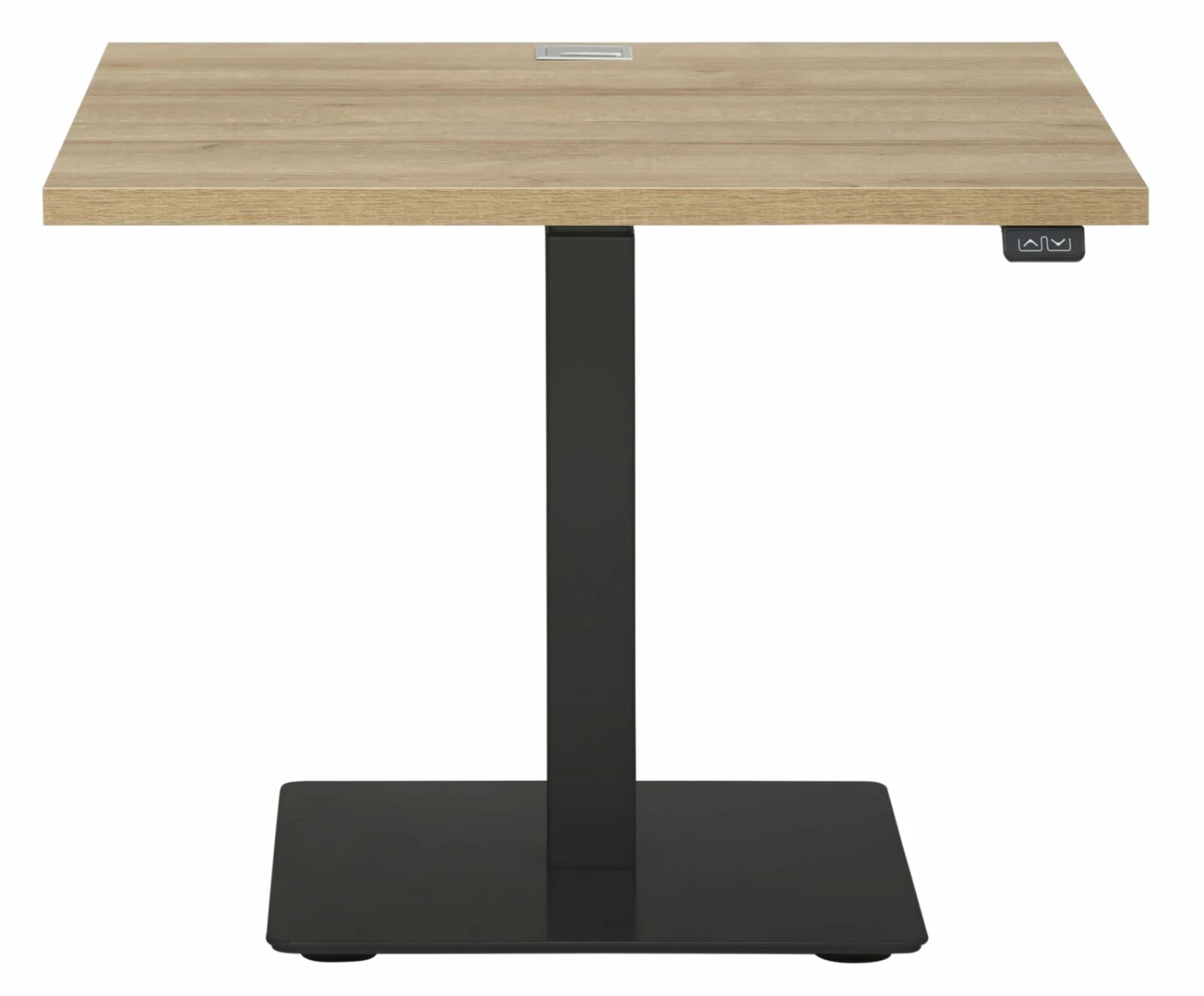 Schreibtisch EDJUST - Riviera Eiche-anthrazit - höhenverstellbar - 80x80 cm 4 Schreibtisch EDJUST - Riviera Eiche-anthrazit - höhenverstellbar - 80x80 cm – Bild 2