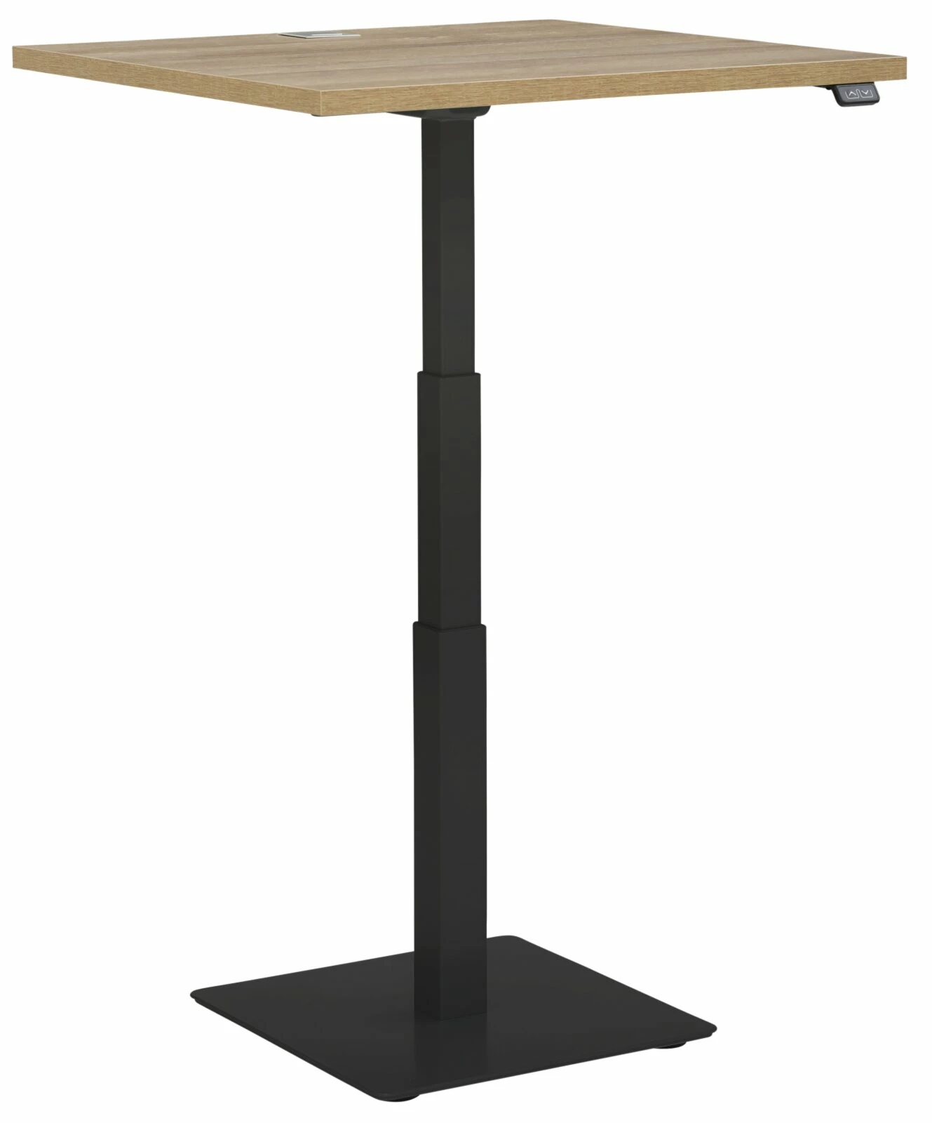 Schreibtisch EDJUST - Riviera Eiche-anthrazit - höhenverstellbar - 80x80 cm 5 Schreibtisch EDJUST - Riviera Eiche-anthrazit - höhenverstellbar - 80x80 cm – Bild 3