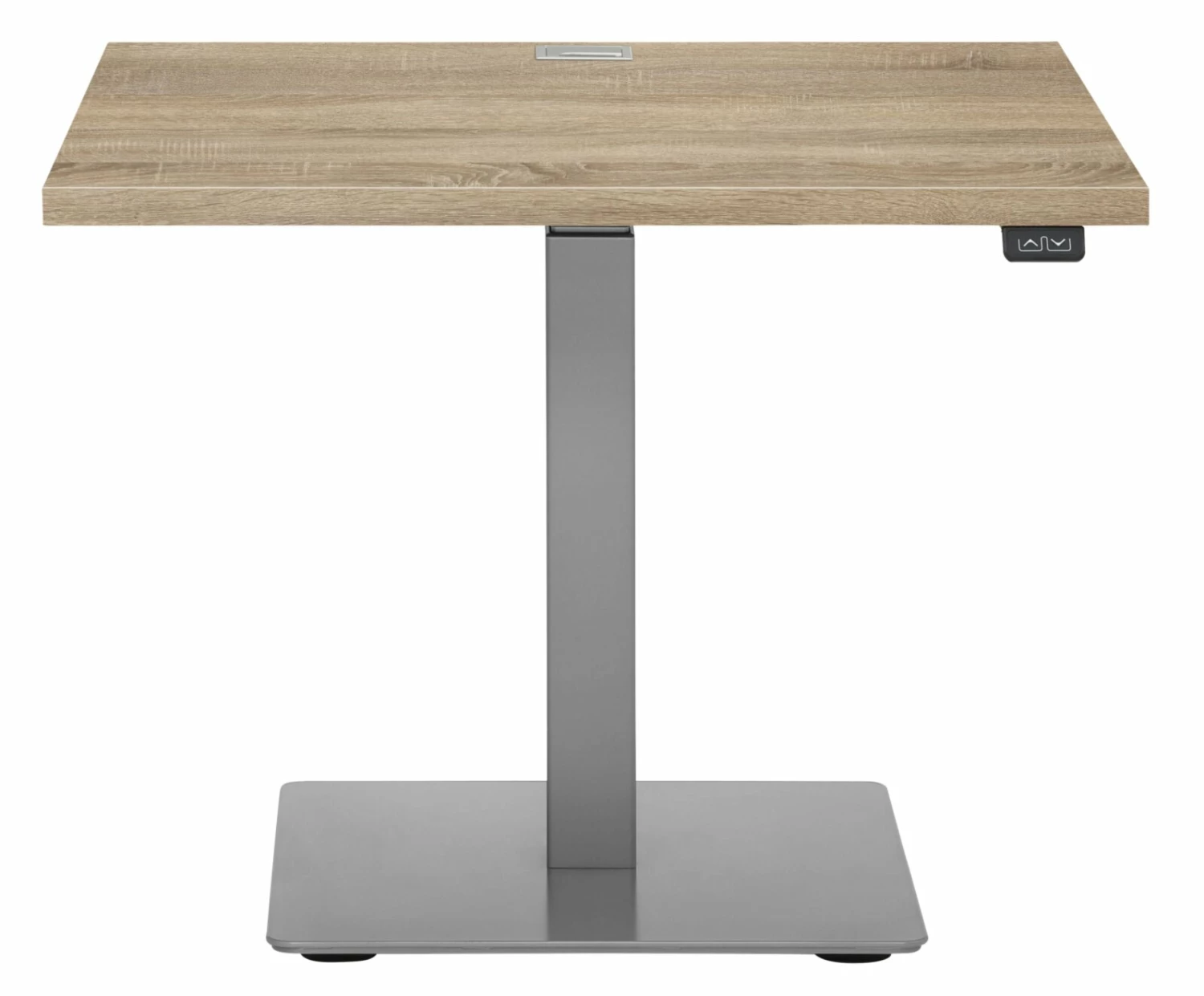 Schreibtisch EDJUST - Sonoma Eiche-Roheisen - höhenverstellbar - 80x80 cm 4 Schreibtisch EDJUST - Sonoma Eiche-Roheisen - höhenverstellbar - 80x80 cm – Bild 2