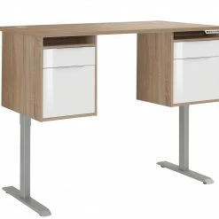Schreibtisch EDJUST - Sonoma Eiche - höhenverstellbar - 2 Container - 175x80 cm -Günstiges Büro Geschäft 9004818800 02 1600Wx1600H