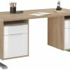 Schreibtisch EDJUST - Sonoma Eiche - höhenverstellbar - 2 Container - 175x80 cm